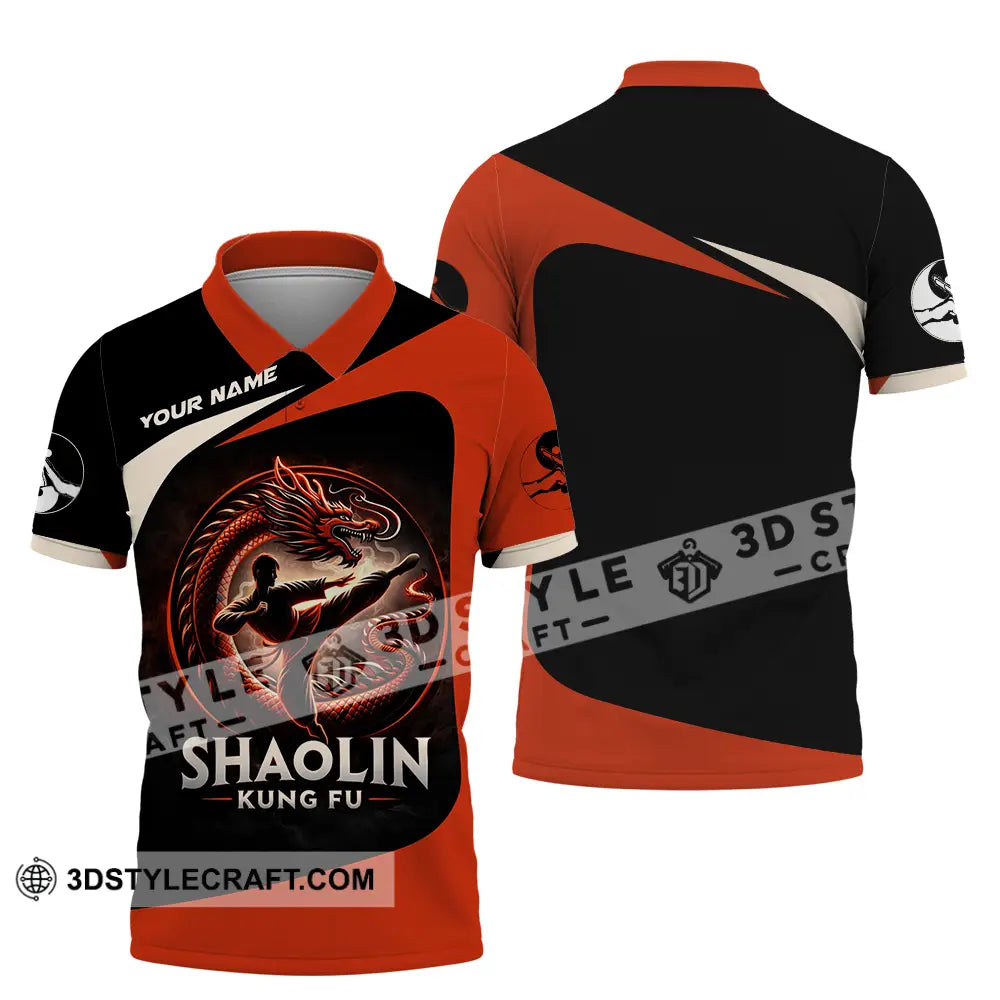Unisex Shirt - Custom Shaolin Kung Fu 3D Shirt Polo Shirt / S T-shirt