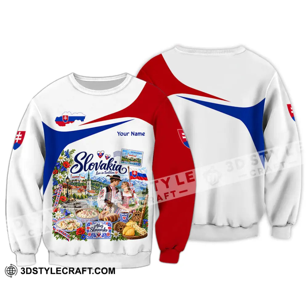 Unisex Shirt - Custom Slovakia Shirt - Long Sleeve / S - T-shirt