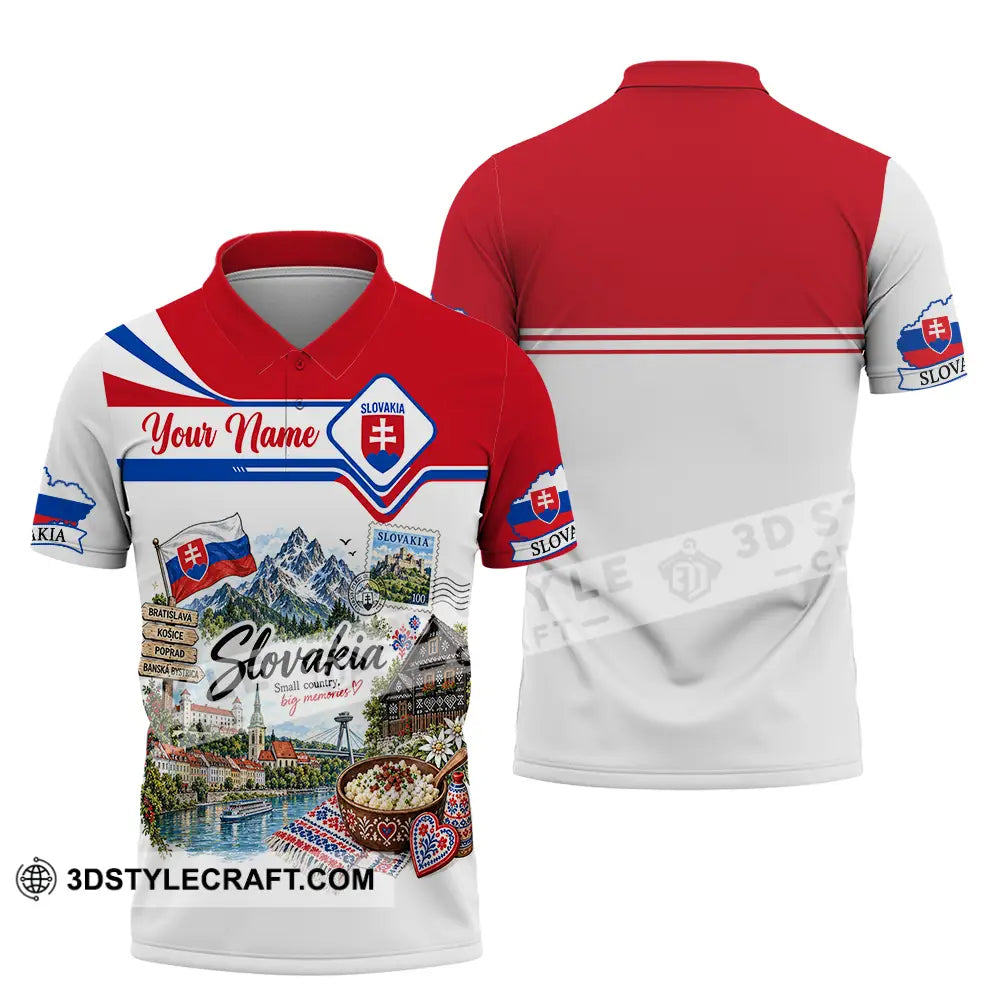 Unisex Shirt - Custom Slovakia Shirt - Polo Shirt / S - T-shirt