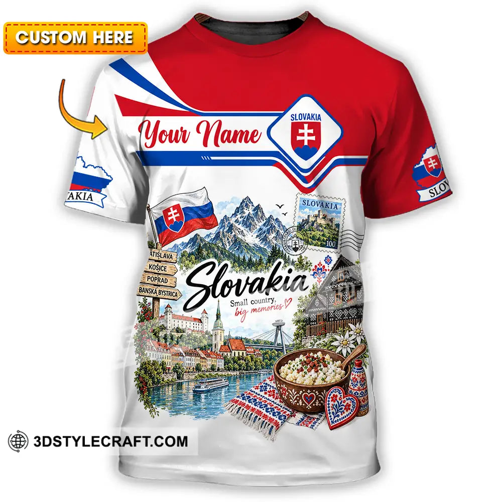 Unisex Shirt - Custom Slovakia Shirt - T-shirt