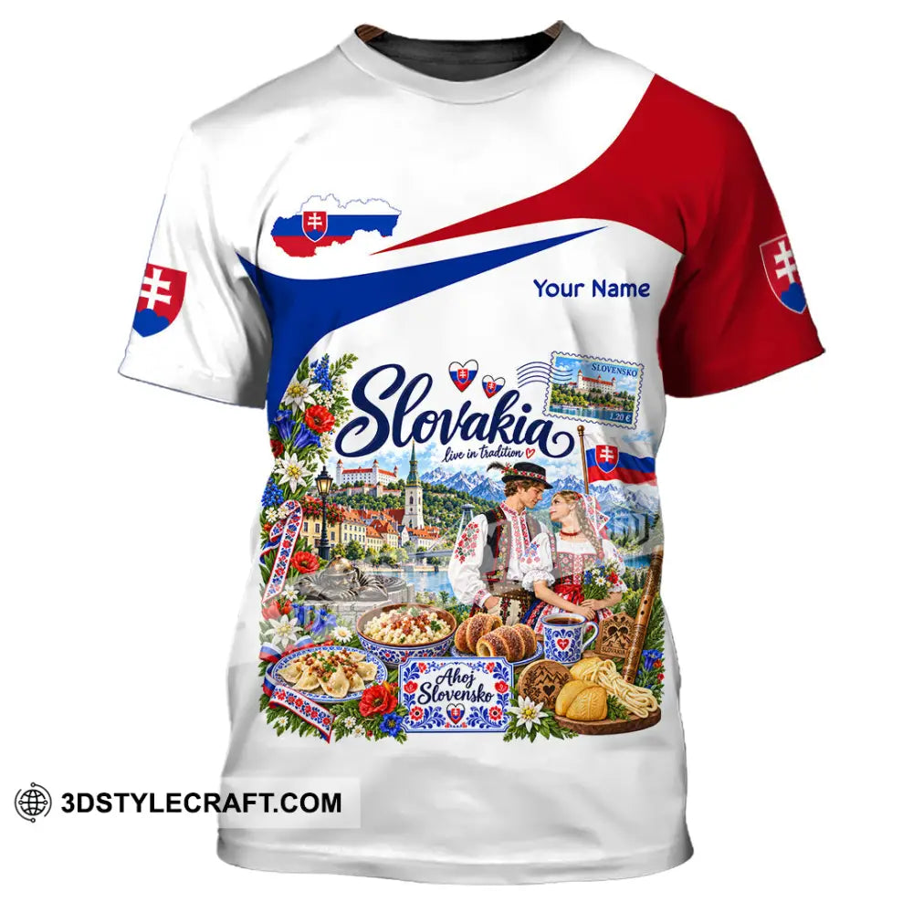 Unisex Shirt - Custom Slovakia Shirt - T-Shirt / S - T-shirt