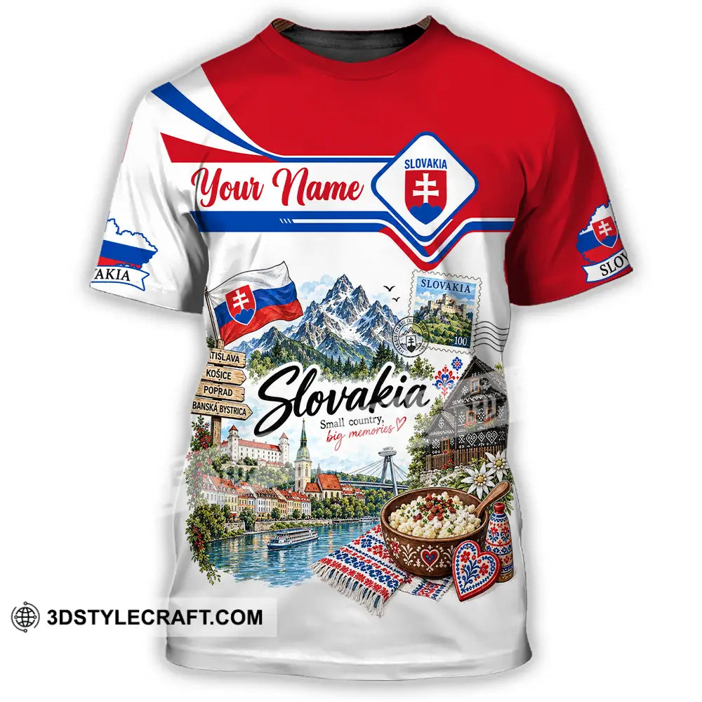 Unisex Shirt - Custom Slovakia Shirt - T-Shirt / S - T-shirt