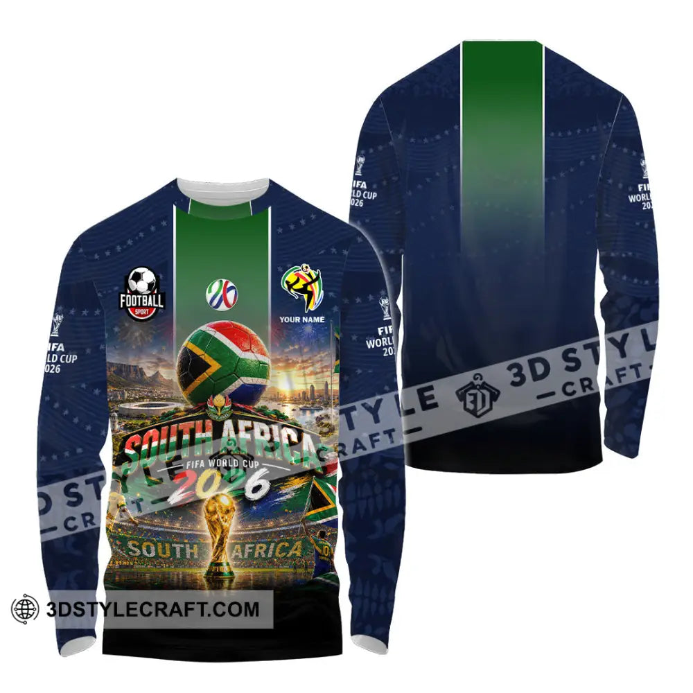 Unisex Shirt - Custom South Africa World Cup 2026 Shirt - Long Sleeve Shirt / S - T-shirt