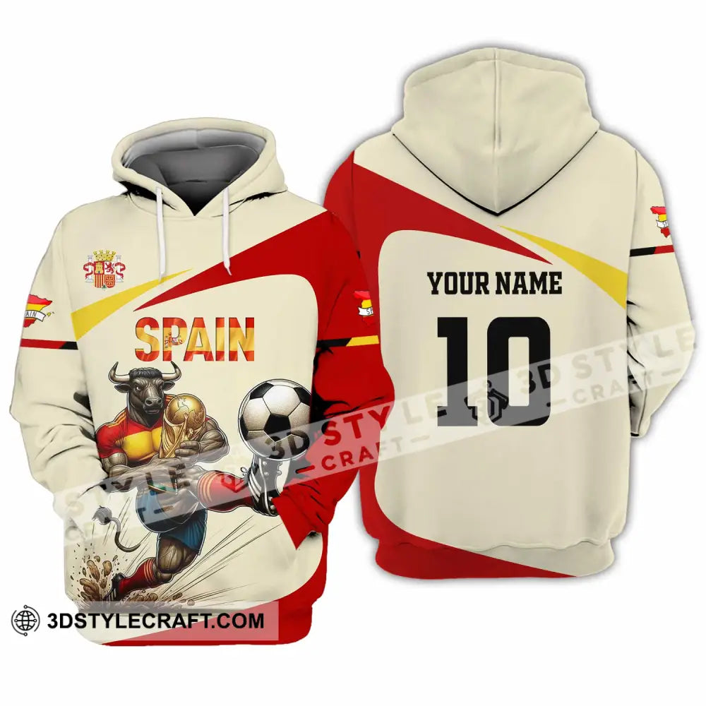 Unisex Shirt - Custom Spain 3D Shirt Hoodie / S T-shirt