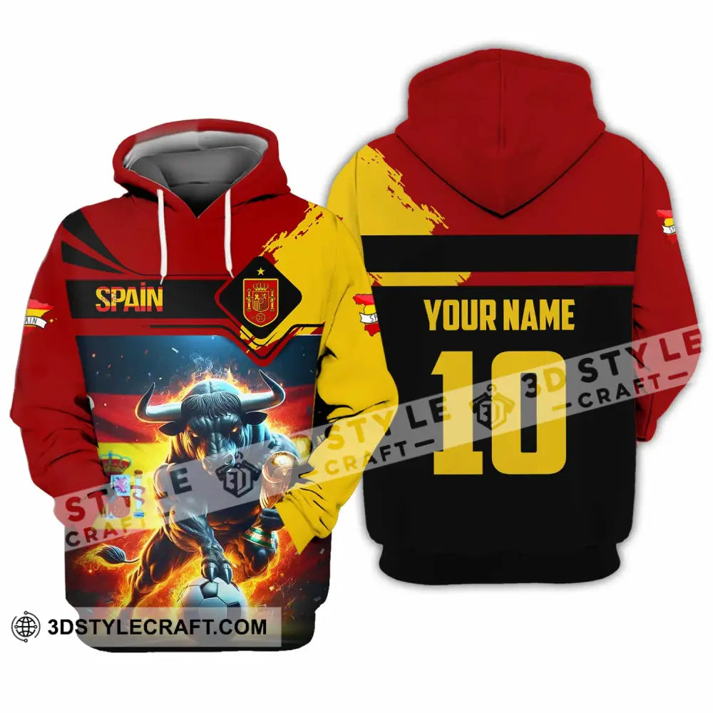Unisex Shirt - Custom Spain 3D Shirt Hoodie / S T-shirt