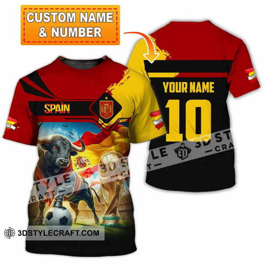 Unisex Shirt - Custom Spain 3D Shirt style option 1