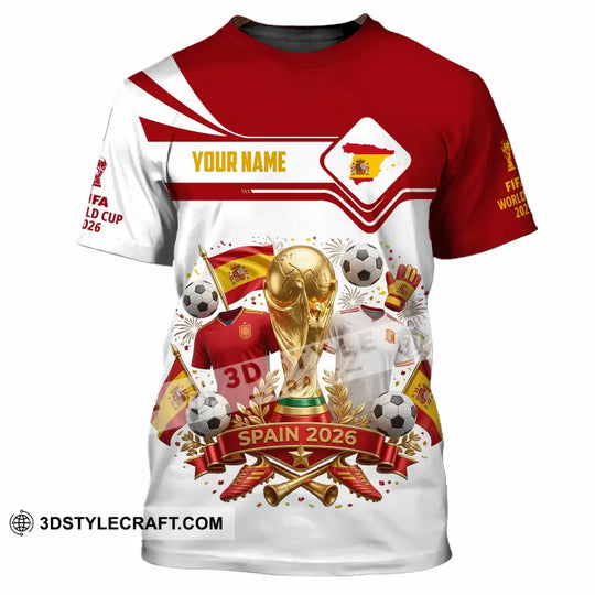 Unisex Shirt - Custom Spain 3D Shirt style option 4