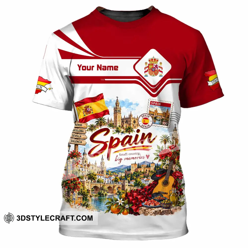 Unisex Shirt - Custom Spain Shirt - T-Shirt / S - T-shirt