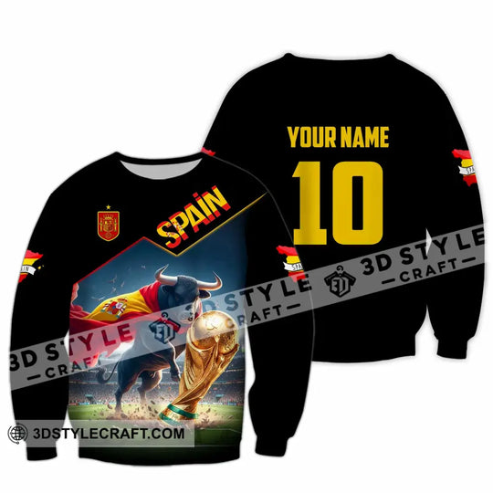 Unisex Shirt - Custom Spain World Cup 2026 3D Shirt style option 3