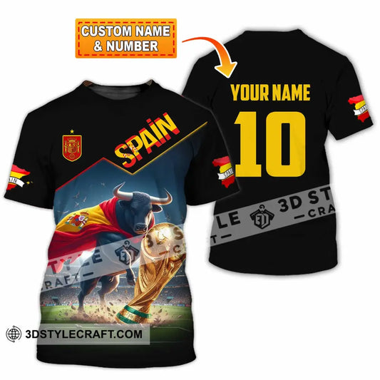 Unisex Shirt - Custom Spain World Cup 2026 3D Shirt T-shirt