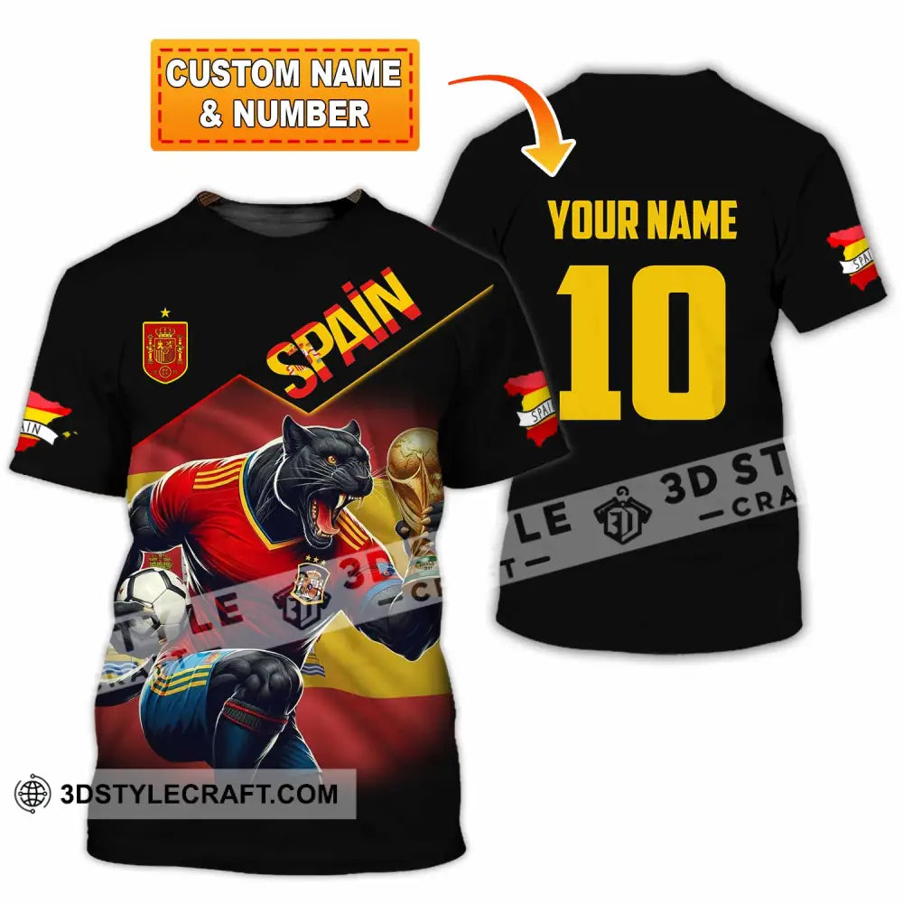 Unisex Shirt - Custom Spain World Cup 3D Shirt T-shirt