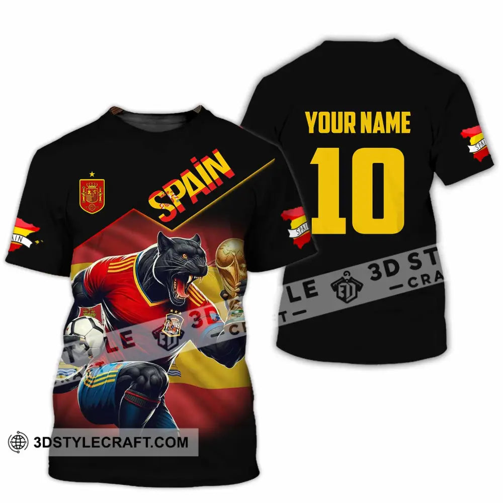 Unisex Shirt - Custom Spain World Cup 3D Shirt T-Shirt / S T-shirt