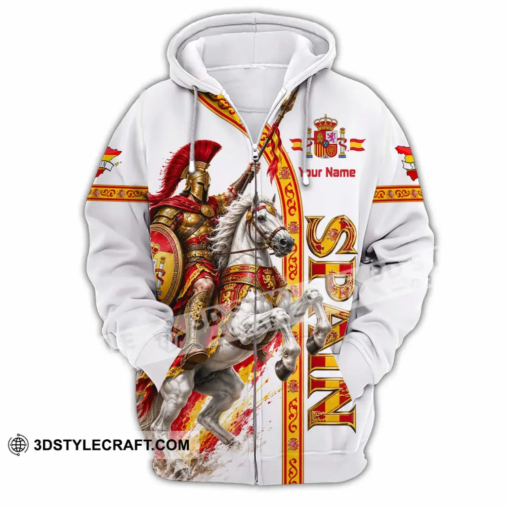 Unisex Shirt - Custom Spain Shirt - Zipper Hoodie / S - T-shirt