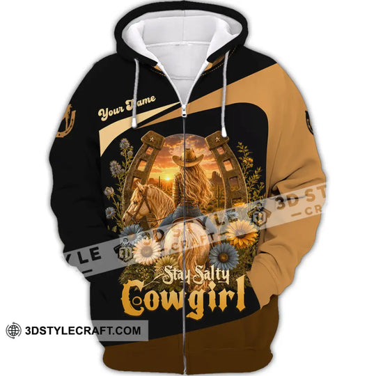 Unisex Shirt - Custom Stay Salty Cowgirl Shirt style option 3