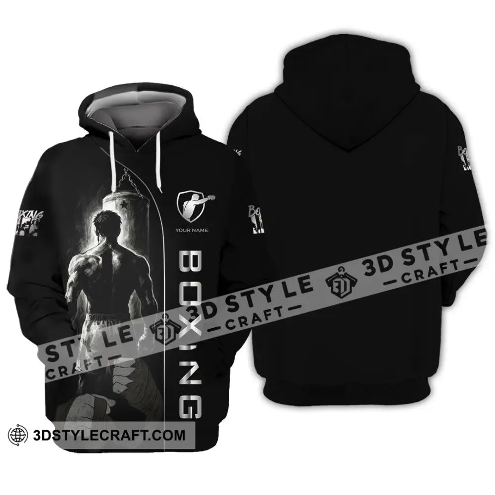 Unisex Shirt - Custom Strong Men Boxing Lover Sport Shirt Hoodie / S T-shirt