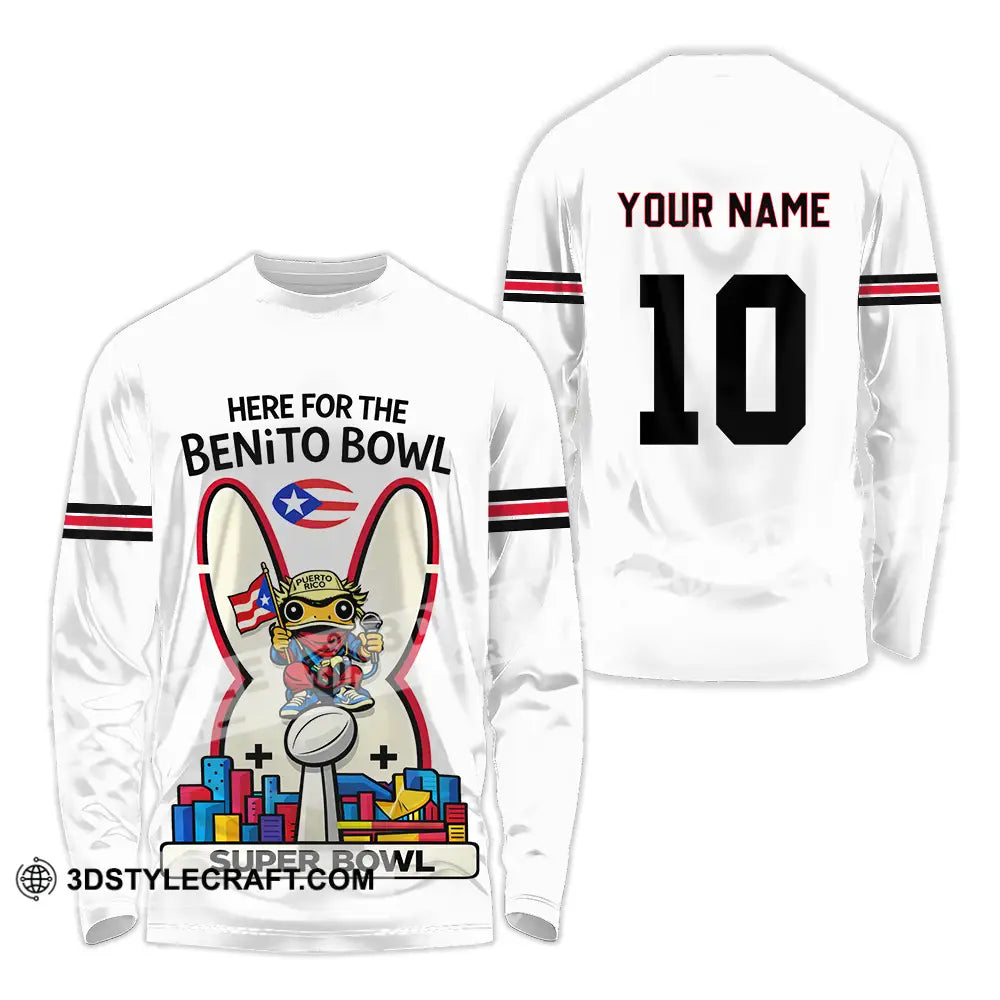 Unisex Shirt - Custom Super Bowl 3D Shirt Long Sleeve Shirt / S T-shirt