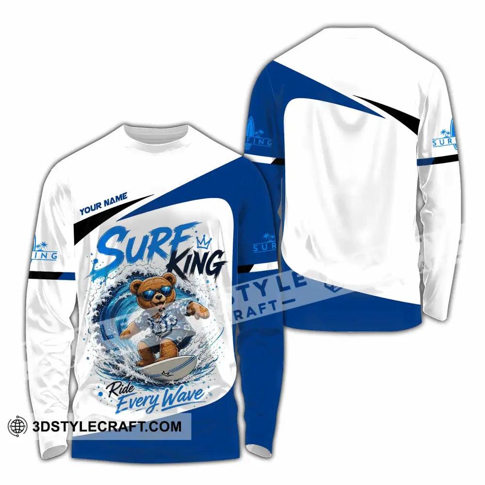 Unisex Shirt - Custom Surf King Shirt - Long Sleeve Shirt / S - T-shirt