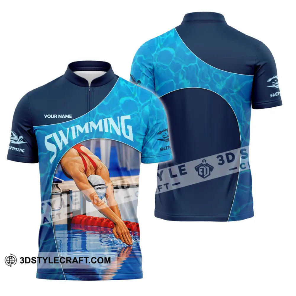 Unisex Shirt - Custom Surf King Shirt - Zipper Polo Shirt / S - T-shirt
