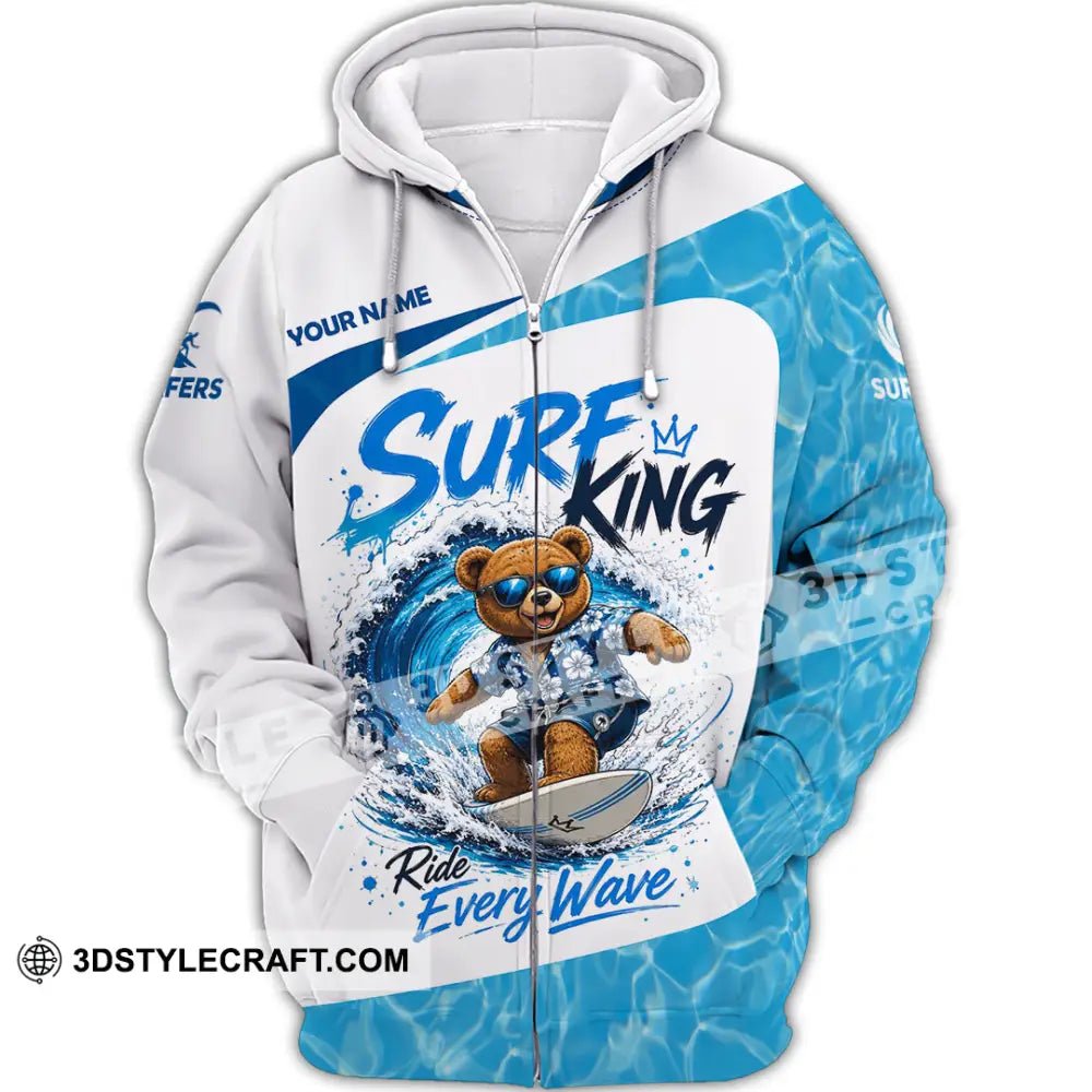 Unisex Shirt - Custom Surfing Shirt - Zipper Hoodie / S - T-shirt