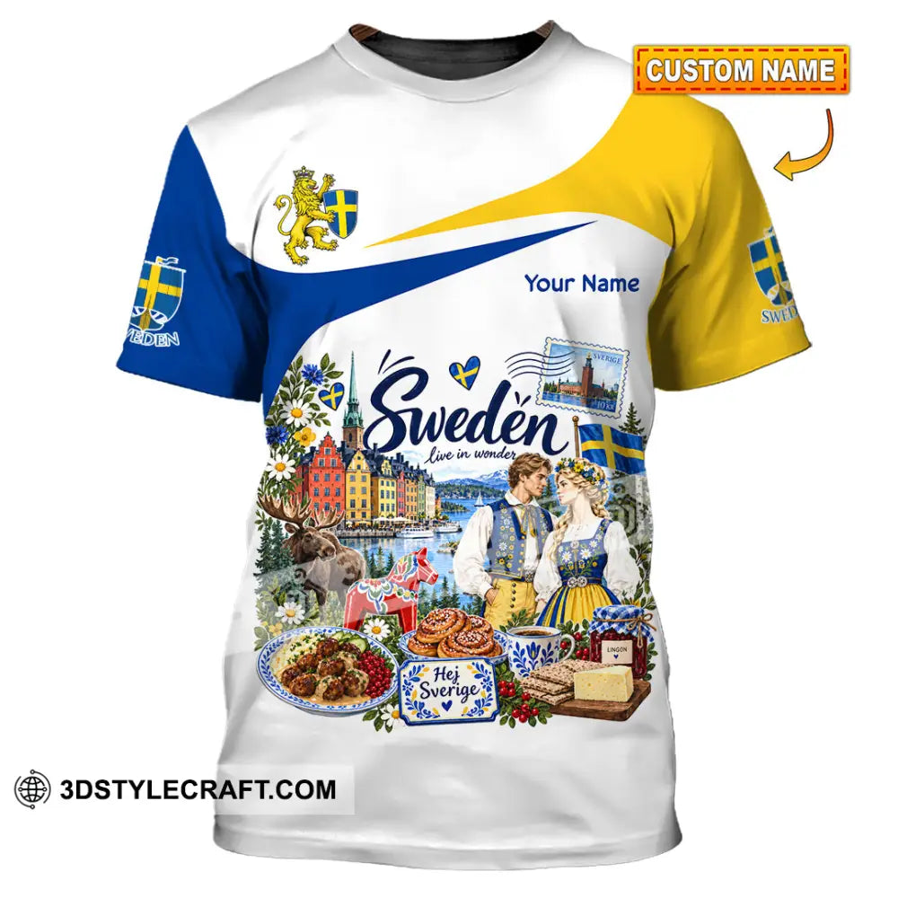 Unisex Shirt - Custom Sweden Shirt - T-shirt