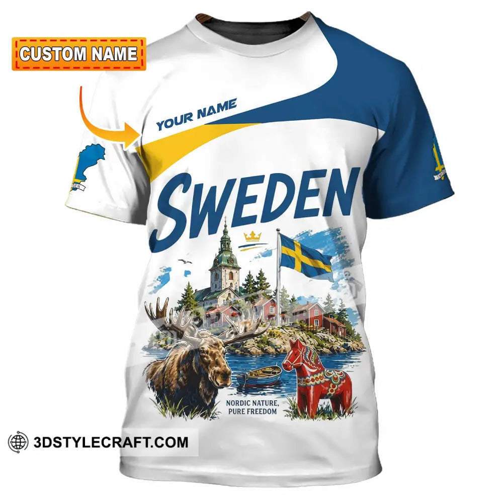 Unisex Shirt - Custom Sweden Shirt - T-shirt