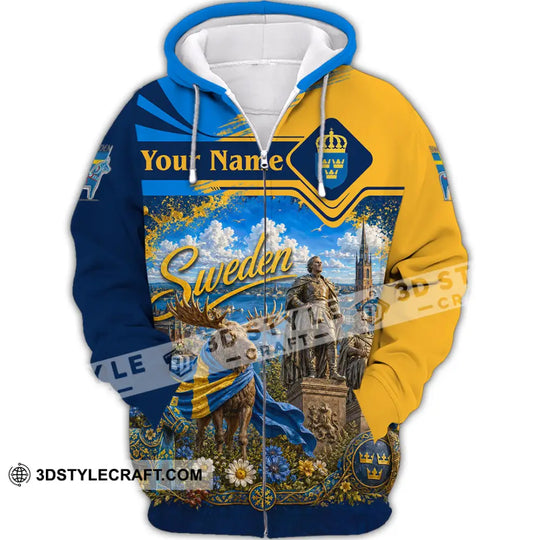Unisex Shirt - Custom Sweden Shirt style option 3
