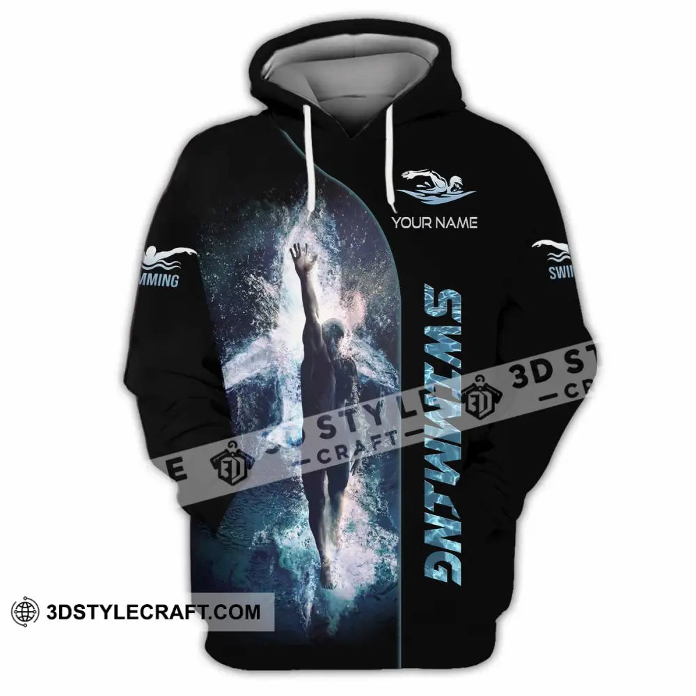 Unisex Shirt - Custom Swimming 3D Shirt Hoodie / S T-shirt