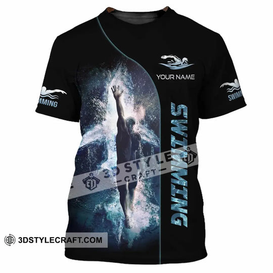 Unisex Shirt - Custom Swimming 3D Shirt style option 2