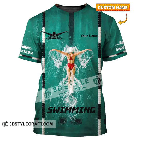 Unisex Shirt - Custom Swimming Shirt style option 1