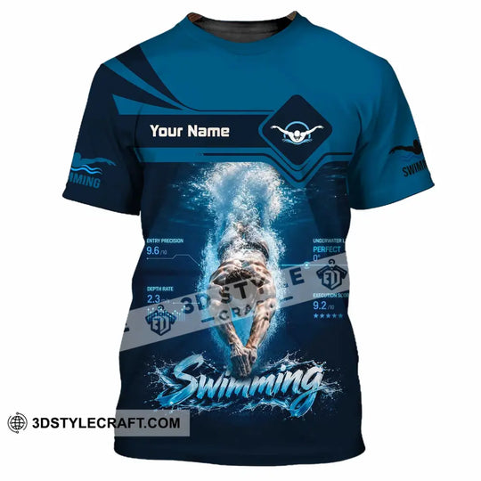 Unisex Shirt - Custom Swimming Shirt style option 2