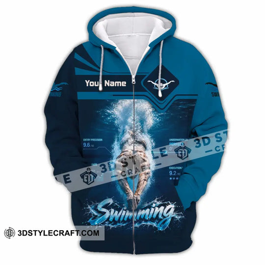 Unisex Shirt - Custom Swimming Shirt style option 4