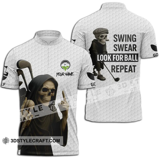 Unisex Shirt - Custom Swing Swear Look For Ball Repeat Shirt style option 2