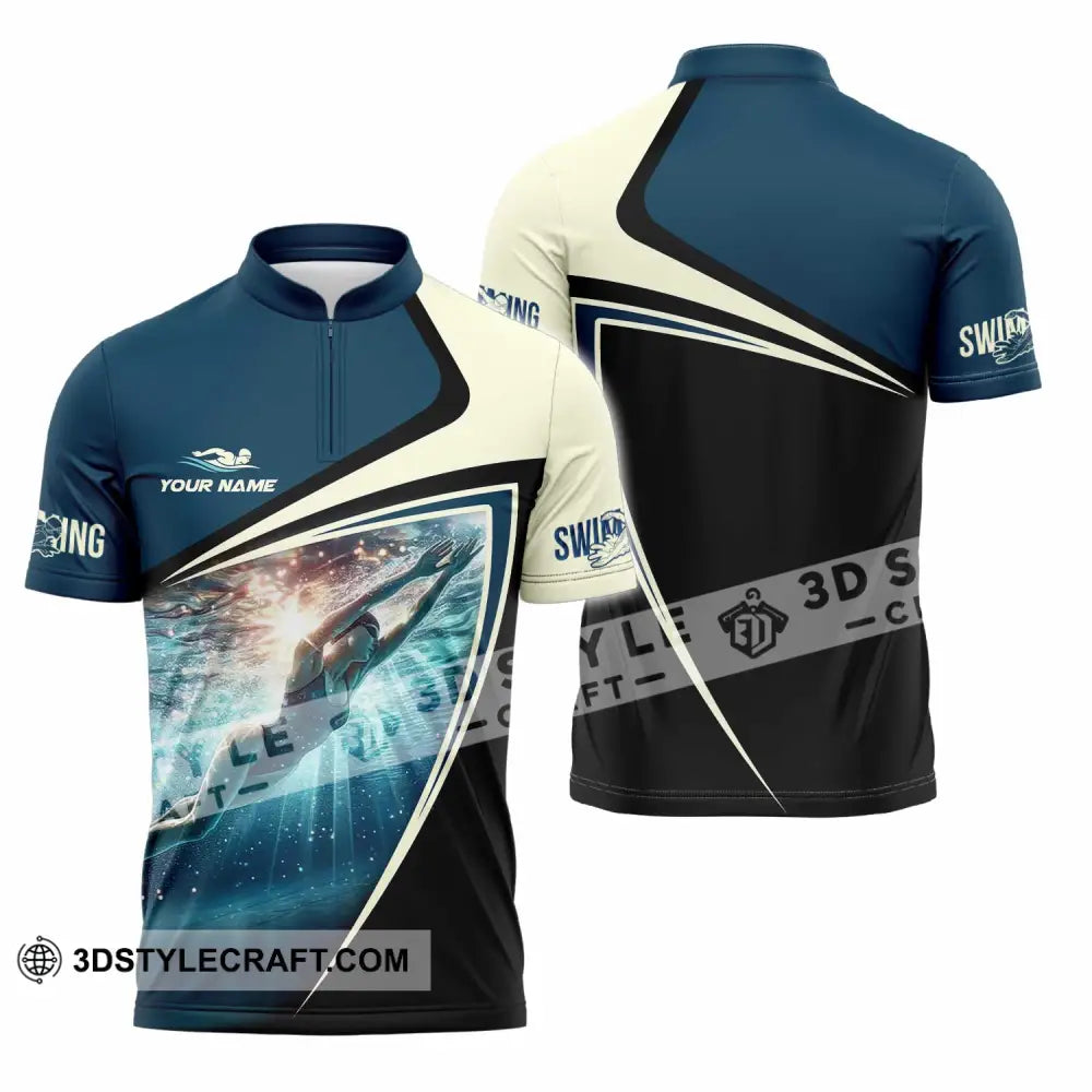 Unisex Shirt - Custom Swing Shirt - Zipper Polo Shirt / S - T-shirt
