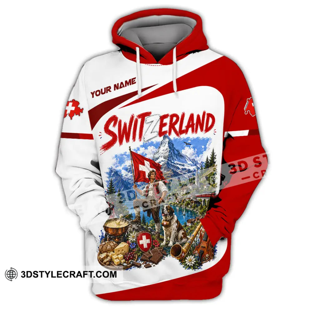 Unisex Shirt - Custom Switzerland Shirt - Hoodie / S - T-shirt