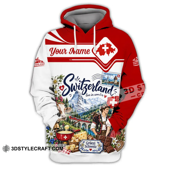 Unisex Shirt - Custom Switzerland Shirt style option 2