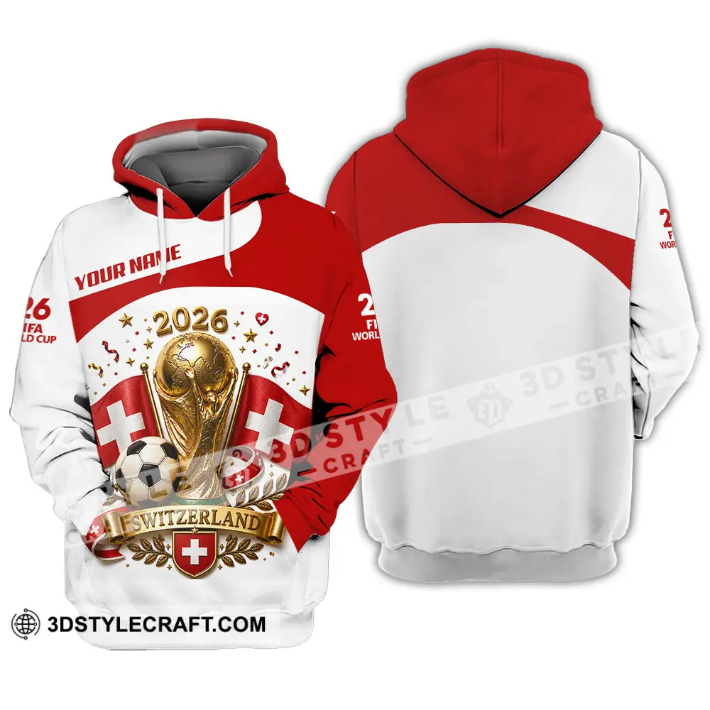 Unisex Shirt - Custom Switzerland World Cup 2026 Shirt - Hoodie / S - T-shirt