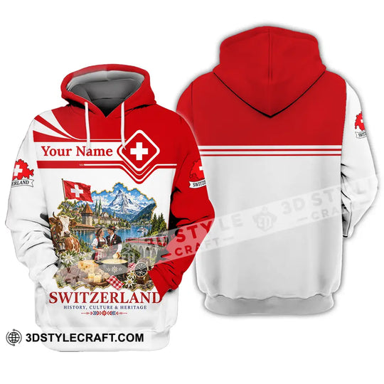 Unisex Shirt - Custom Switzerland Shirt style option 3