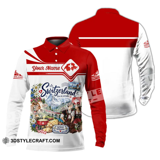 Unisex Shirt - Custom Switzerland Shirt style option 4