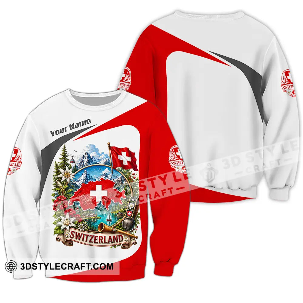 Unisex Shirt - Custom Switzerland Shirt - Long Sleeve / S - T-shirt