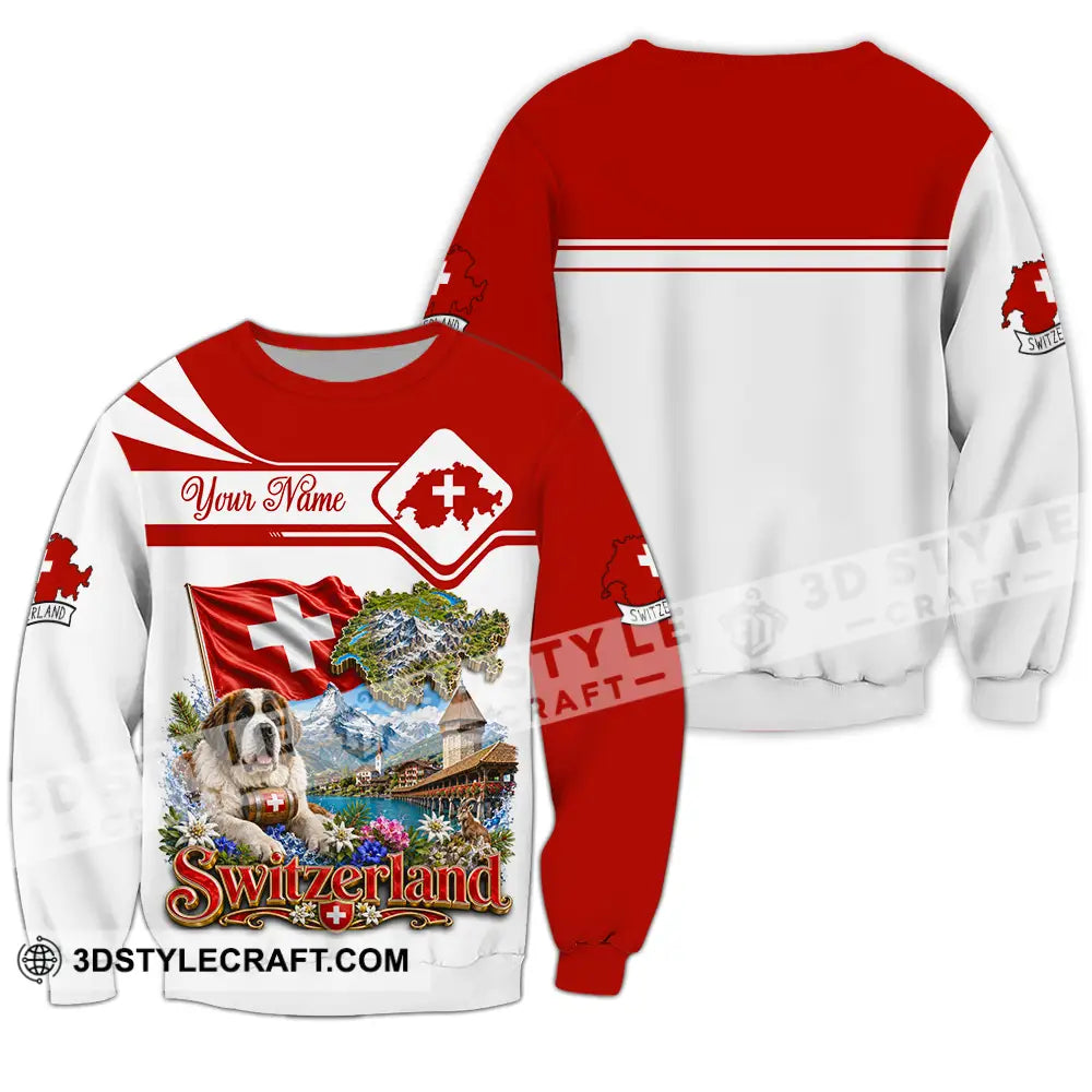 Unisex Shirt - Custom Switzerland Shirt - Long Sleeve / S - T-shirt