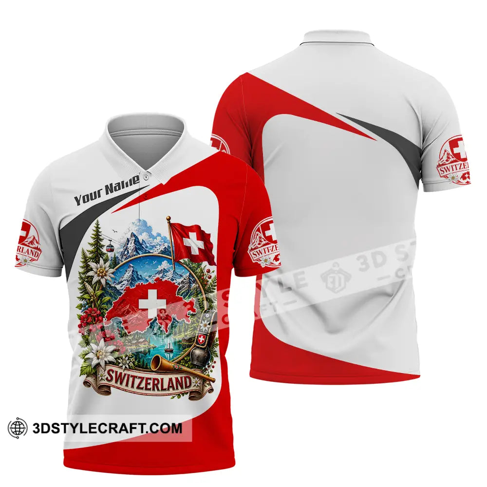 Unisex Shirt - Custom Switzerland Shirt - Polo Shirt / S - T-shirt
