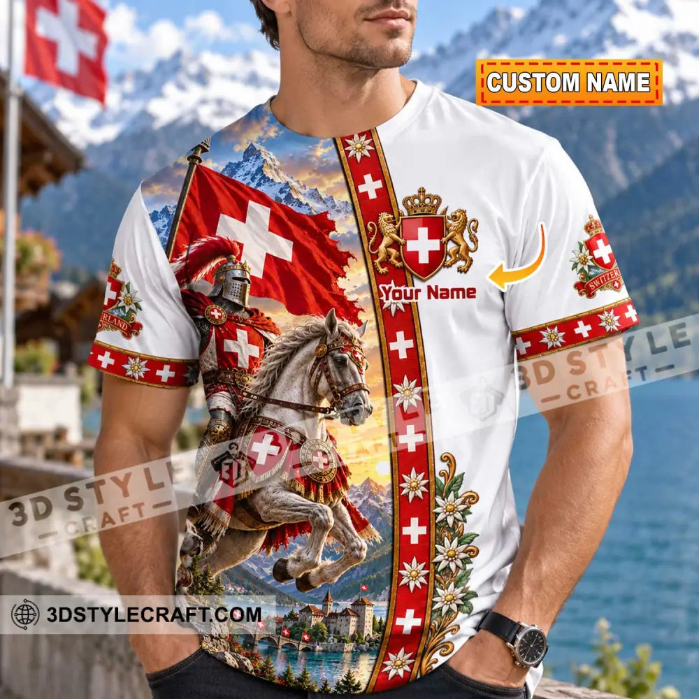Unisex Shirt - Custom Switzerland Shirt - T-shirt
