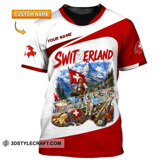 Unisex Shirt - Custom Switzerland Shirt style option 1