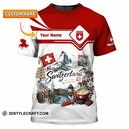 Unisex Shirt - Custom Switzerland Shirt style option 1