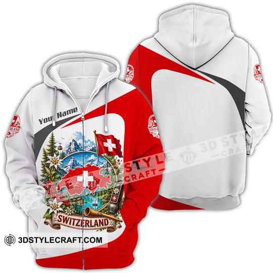Unisex Shirt - Custom Switzerland Shirt style option 4