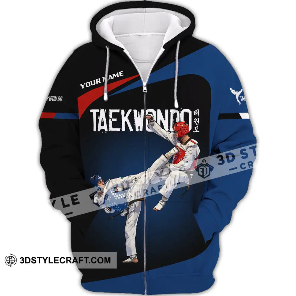 Unisex Shirt - Custom Taekwondo 3D Shirt Zipper Hoodie / S T-shirt