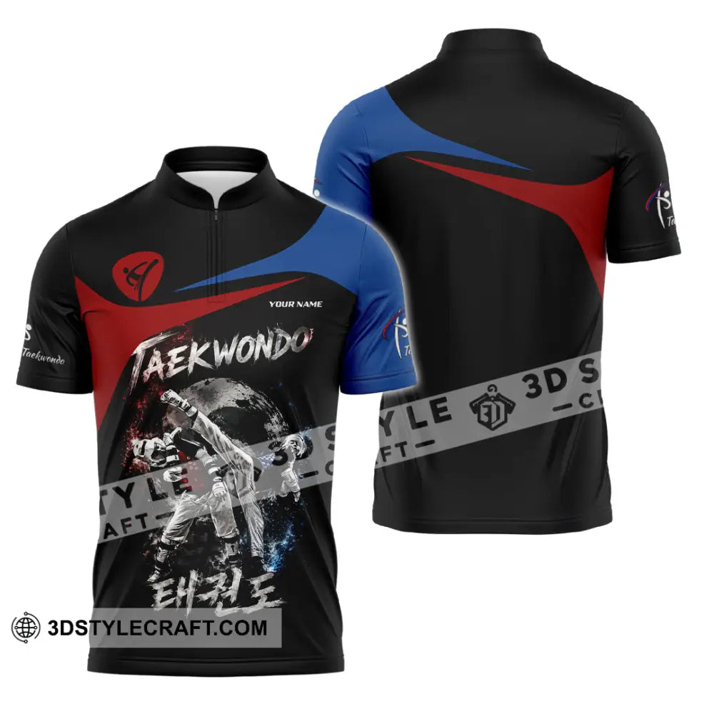 Unisex Shirt - Custom Taekwondo Shirt - Zipper Polo Shirt / S - T-shirt
