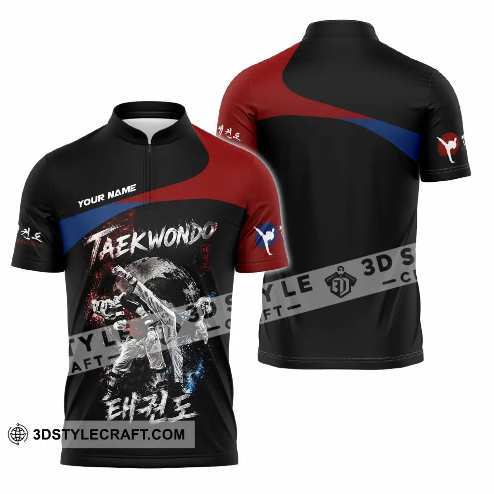 Unisex Shirt - Custom Taekwondo Shirt - Zipper Polo Shirt / S - T-shirt