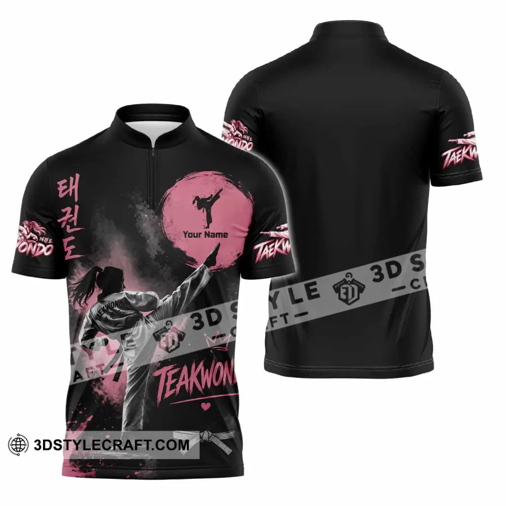 Unisex Shirt - Custom Taekwondo Shirt - Zipper Polo Shirt / S - T-shirt