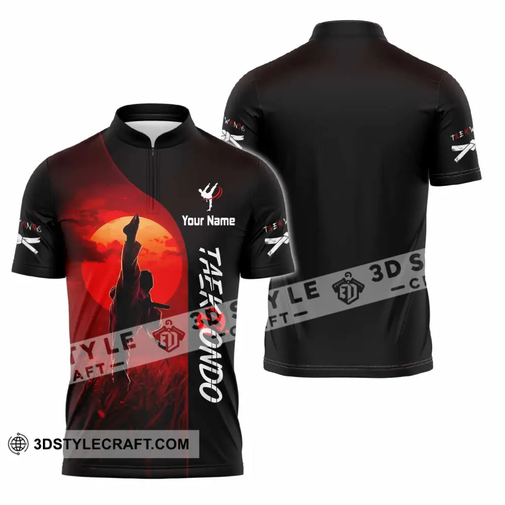 Unisex Shirt - Custom Taekwondo Shirt - Zipper Polo Shirt / S - T-shirt